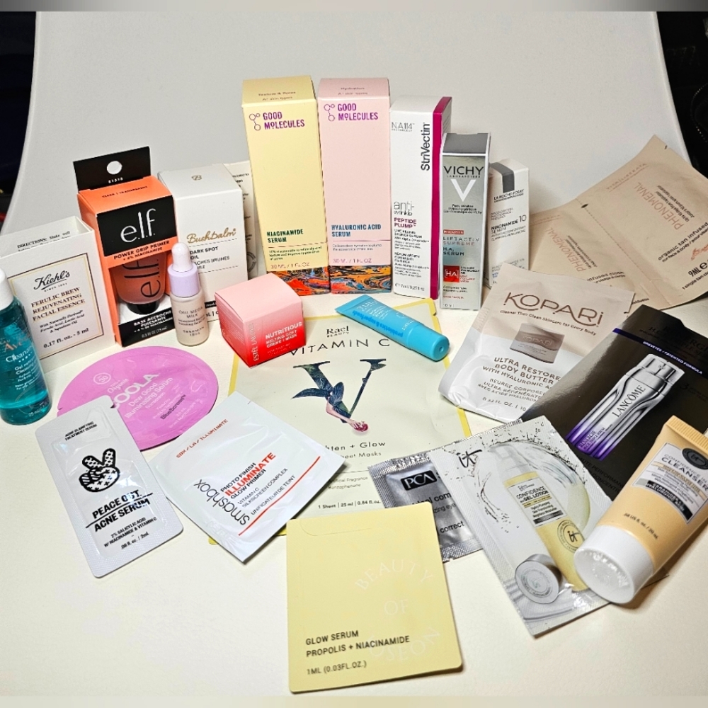Tons of skincare samples!!